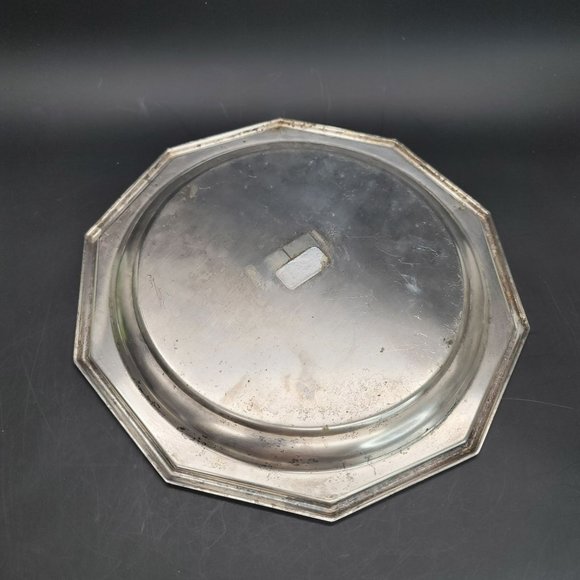 Reed and Barton Century Collection Silver Decagon Platter Set of 2 Round Center - Picture 11 of 13